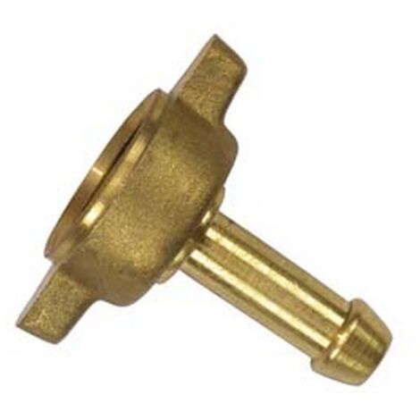 10PZ RACCORDO PORTAGOMMA PER LANCE IRRORAZIONE - ø mm.8 con girello F 1/2"