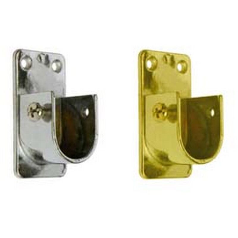 Image of Reggitubo laterale ovale per armadio mm.15x30 oro lucido