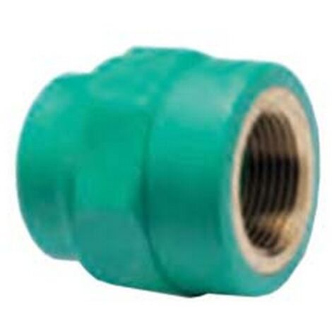 10PZ RIDUZIONE FILETTATA FEMMINA IN PPR PN25 - F  mm.20x1/2"