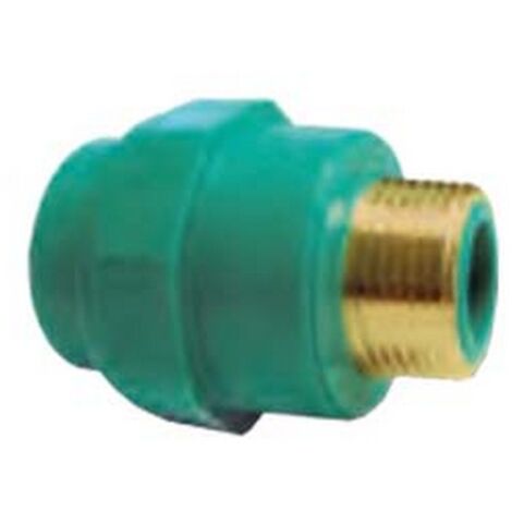 10PZ RIDUZIONE FILETTATA MASCHIO IN PPR PN25 - M ø mm.25x3/4"