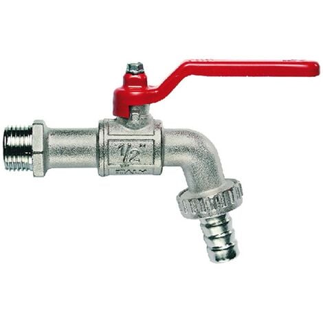 10PZ RUBINETTO PORTAGOMMA A SFERA 1/2 - 15 BAR CODICE 202622