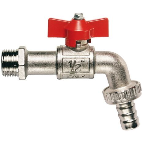 10PZ RUBINETTO PORTAGOMMA A SFERA IN OTTONE Art. 134 mis. 1/2