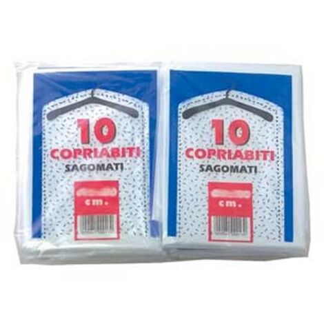 10PZ SACCO COPRIABITO SAGOMATO PZ.10 - CM.60X100 GR.280