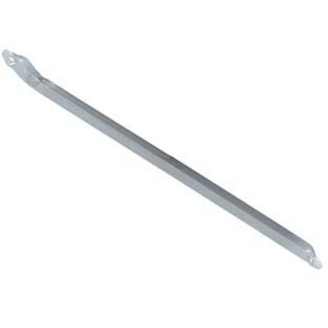 10PZ SAETTE A "U" IN FERRO ZINCATO PER PALI DA RECINZIONE - cm.150h. sezione mm.25x12