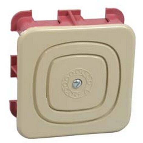 10PZ SCATOLA INCASSO PER PRESA TELEFONICA - mm.70x70