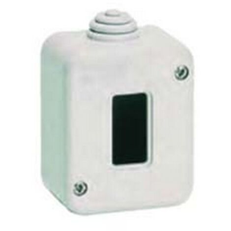 10PZ SCATOLA PORTAFRUTTI DA PARETE 1 POSTO IP40 - (1401)