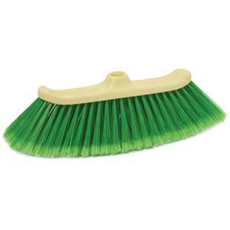 10PZ SCOPA DOMESTICA PAVONE IN PLASTICA - cm.36x10x12h.