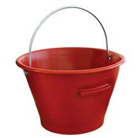 10PZ SECCHIO MURATORE TIPO MEK-EDIL - ø mm.360 - lt.14 - rosso
