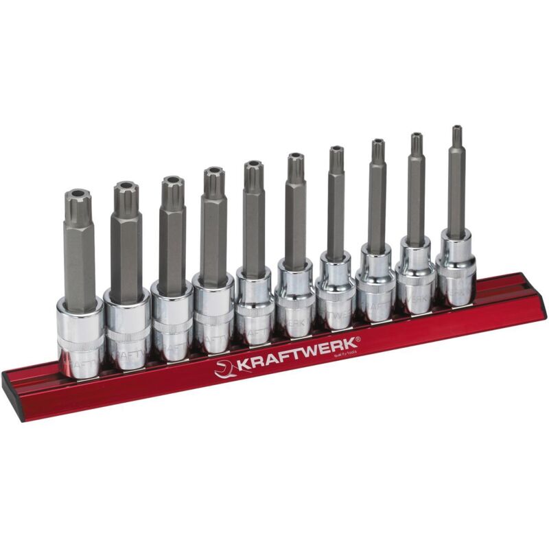 10pz- Set chiave a bussola a giravite Tamper ribe 1/2', 100m