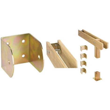10PZ SUPPORTO INTERNO"U"ACCIAIO TROPICALIZZATO ART. 758 MM.100