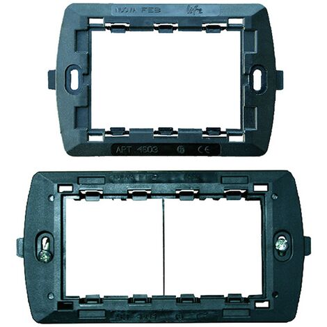 10PZ SUPPORTO PER SERIE FLEXI'' 2 moduli 14601 - per scatola tonda ø60