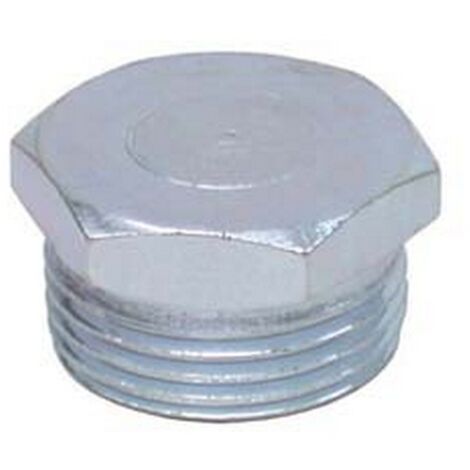10PZ TAPPO ESAGONALE MASCHIO ACCIAIO ZINCATO - M 3/4"