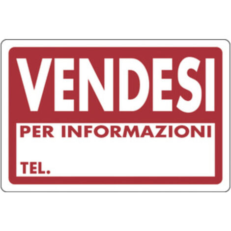 10PZ TARGA SEGNALETICA VENDESI