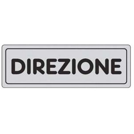 10PZ TARGEHTTA ADESIVA "DIREZIONE" - cm.15x5h.