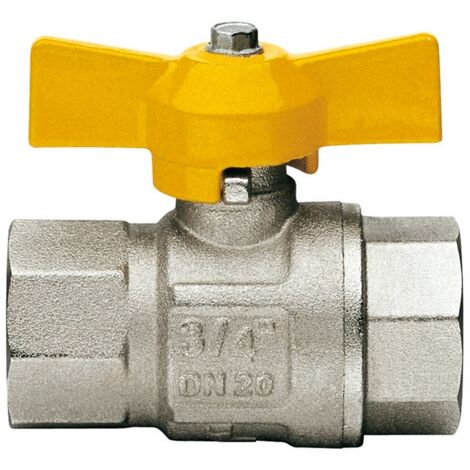 10PZ VALVOLA A SFERA IN OTTONE PER IMPIANTI A GAS F/F Art. 068 mis. 1/2