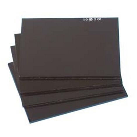 10PZ VETRI PER MASCHERE DI PROTEZIONE INATTINICI DIN11 - mm.75x98