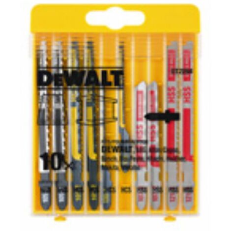 DeWALT HSS Stichsägeblätter, Sägeblatt, Metallsägeblatt DT2292-QZ Set 10-teilig
