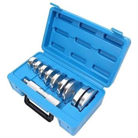10tlg Lager Buchsen Druckstücksatz Simmerring Austreiber Eintreiber Treibsatz Werkzeug, 39,5 – 81 mm,KFZ-Werkzeuge