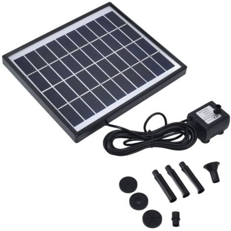 10V 6,5W IP68 Schwimmender Solarbrunnen, Solarwasserpumpe für den Garten