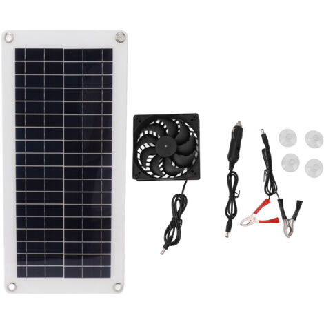 10W 18V Tragbares Solarventilator-Set für Haustiere im Freien