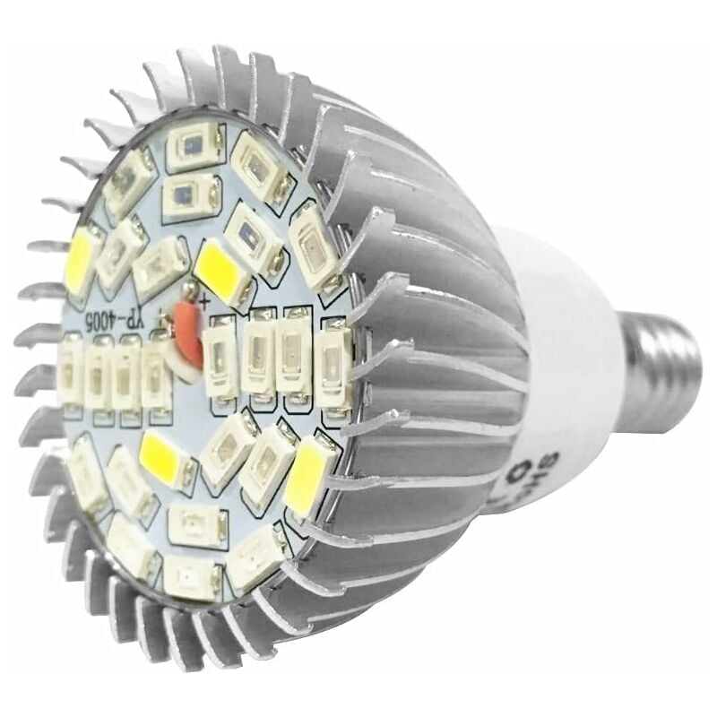 Groofoo - 10W 28LED Ampoule Lampe de Croissance Eclairage Plein Spectre Avec 7 Longueur d'Onde Horticulture Ampoule ac 85-265V pour des Plantes,des