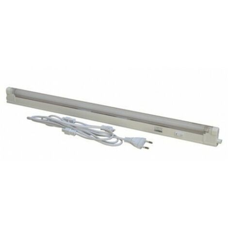10W 60CM LED NEON TUBE COMPLETE WITH CEILING LIGHT T5 WARM WHITE LIGHT 3000K CABLE 1M