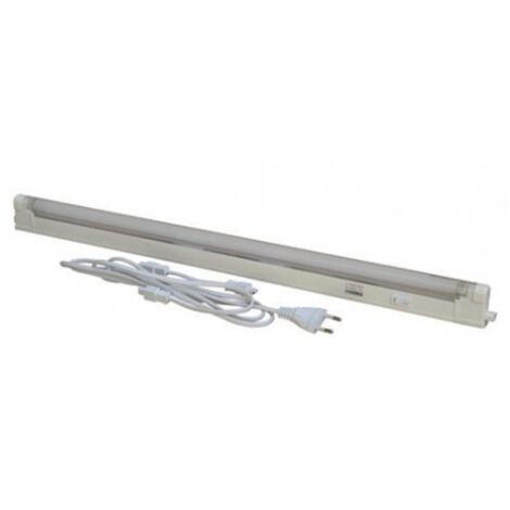 10w 75cm Led Neon Tube Complete With T5 Ceiling Light Cold White 6500k Cable