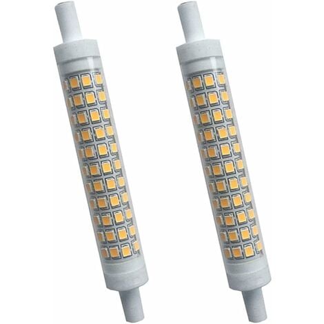 10W Dimmable R7s LED Light Bulbs 118MM Cool White 6000K AC220-240V J118 Double-Ended Ceramic Bulb 2-Pack HIASDFLS