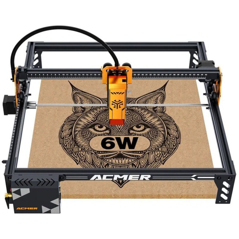 Image of 10W Laser Graviermaschine ACMER P1S PRO fuer Holz, Metall, Glas DIY Gravur