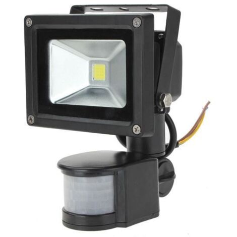 10W PIR LED Lampe IP65 Projecteur Floodlight Blanc Etanche Motion Sensor