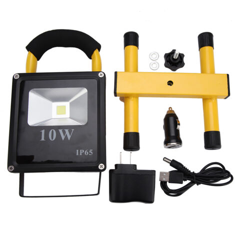 10W Tragbare Multifunktions-LED-Campinglampe mit US-Stecker (Gelb)