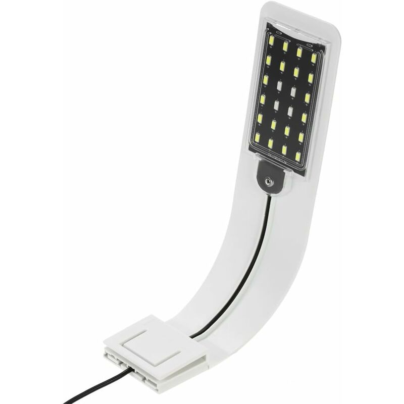 10W Ultra-Thin Aquarium LED Light Ultra Bright Clip-on Lighting Lamp 24 LEDs for Aquarium Fish Tank