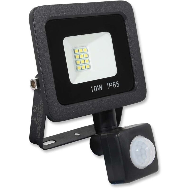 Lowenergie - 10w with PIR LED Floodlight - Black Casing