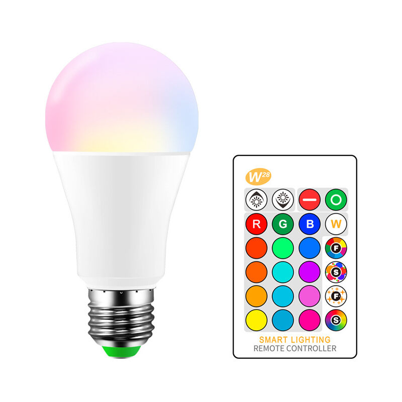 

10WLED Cambio de color E27 Bombilla Atmósfera Iluminación Lámpara estroboscópica Modo de desvanecimiento LED Flash KTV Bar Luces decorativas RGB +