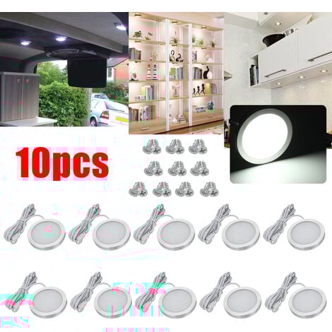 MOHOO 10x 12V Interior LED Spot Light For Camper Van Caravan Motorhome VW T4 T5