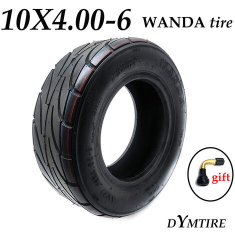 10X 4,00-6 Vakuum Tubeless Reifen mit Ventil für Elektrische Roller Verbreitert Tragen-beständig Wanda Reifen