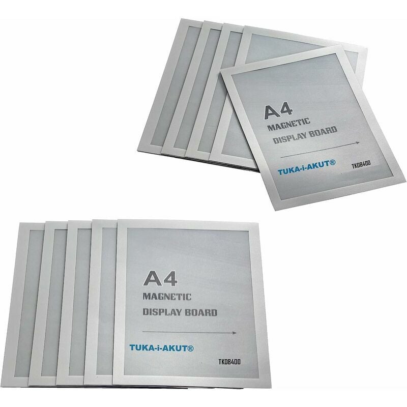 10x A4 magnetischer Präsentationsrahmen, Logo-Kleber, magnetischer Verschluss-Verpackungsrahmen, Poster, 10 Geldbeutel | 07634066207283 10x A4 magnetischer Präsentationsrahmen, Logo-Kleber, magnetischer Verschluss-Verpackungsrahmen, Poster, 10 Geldbeutel | 07634066207283
