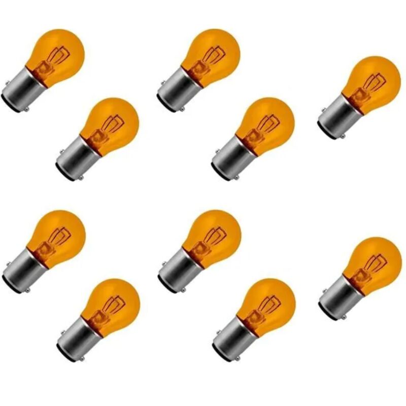 10x Ampoule 12v 21/5w Bay15d orange
