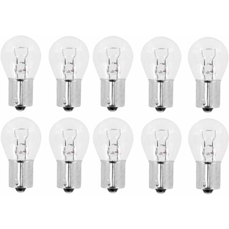 10x Ampoule 12V 21W BA15S éclairage universel lumière bricolage DIY remplacement