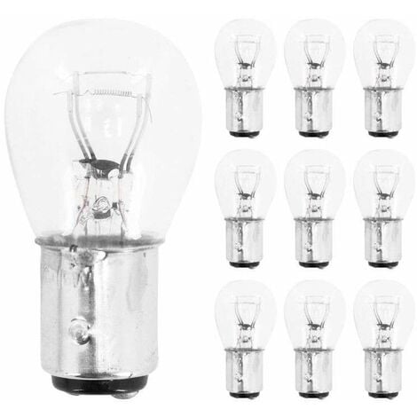 10x Ampoule 6V 21/5W BAY15D double filament éclairage lumière universel bricolage