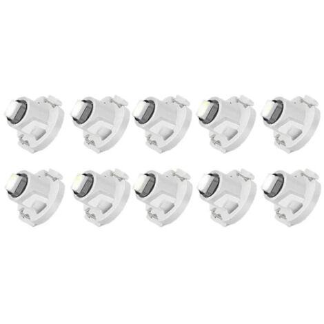 10x Ampoule LED blanche T4 T4.2 Neo Wedge 1-SMD pour tableau de bord et éclairage de climatisation Fg