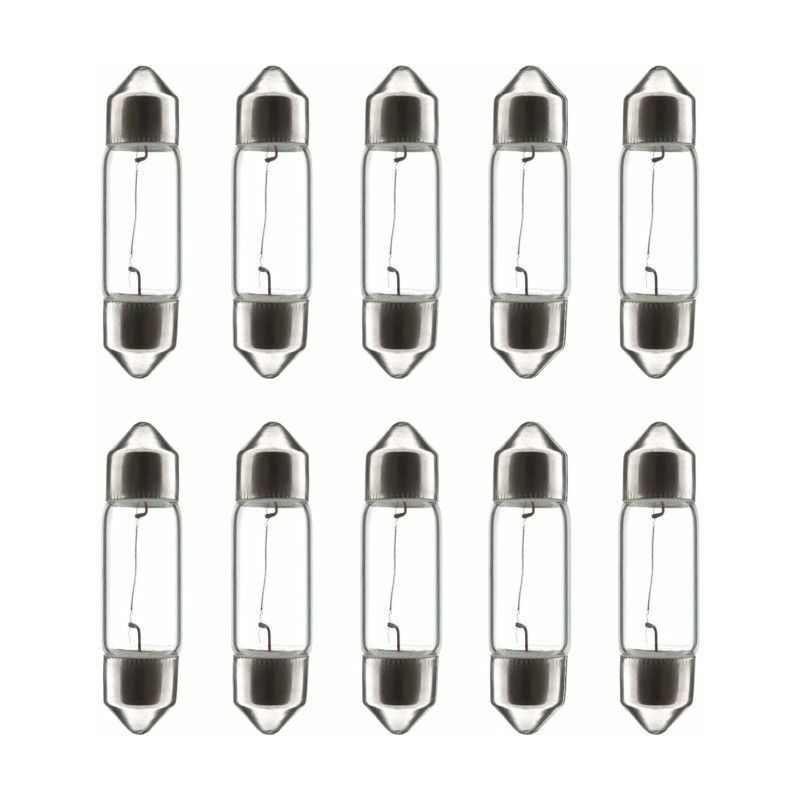 Cyclingcolors - 10x Ampoule navette 12V 15W 15x44mm SV8.5 universelle