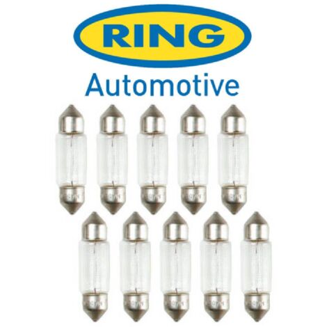 10x Ampoules Navettes 12V C5W SG8-5.5d 11x38mm C5W