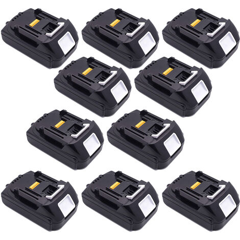 10X Batterie 14,4V 1,5Ah pour Makita BL1430 BL1415 BL1440 BL1415N 196875-4 194558-0 195444-8 196388-5 194065-3 pour Makita BDA BDF BFR BGA BHR BJV BTD BTS TD13 Series Makita Power tool