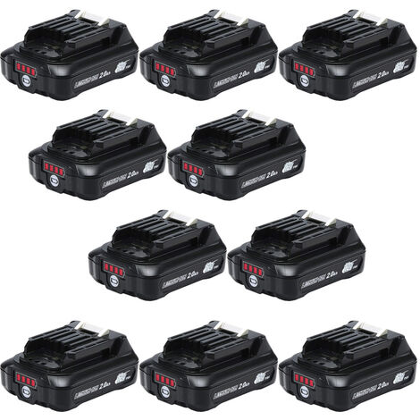 10X Batterie Pour Makita BL1021B 12V / 10.8V 2.0Ah BL1041B BL1021B BL1020B BL1015 BL1040B CXT DC10WD DF031D DF0331D JR103D Li-thium