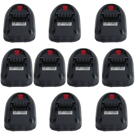 10X Battery 14,4V 1500mAh for Bosch Power Tool 14.4V PSR PSB 14.4 LI-2 PML 18 LI Series AL2215CV AL2204CV 2607336194