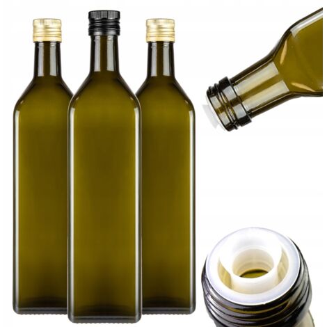 10x Botella de ACEITUNA MARASCA 1L con DOSIFICADOR