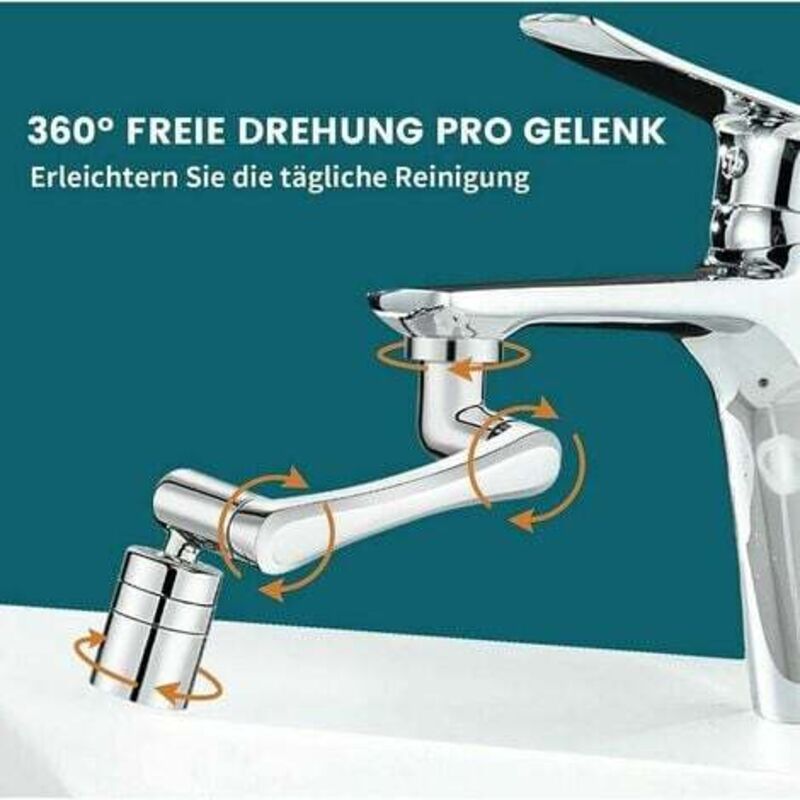 Tourniquet cuisine salle de bain mousse 1080° tourniquet rallonge