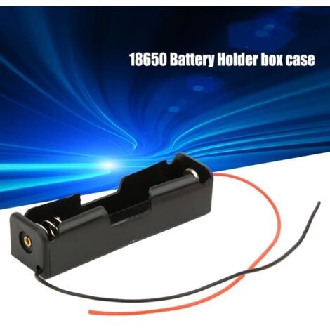 10X CAISSE COUPLEUR BOITE SUPPORT POUR BATTERIE PILE ACCU 1 x 18650 avec connexion série à 2 fils -RUI1