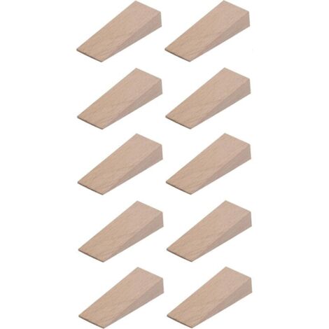 10x cale en bois universelle 12mm 55mm x20mm  meuble porte calage ajustement table armoire cuisine